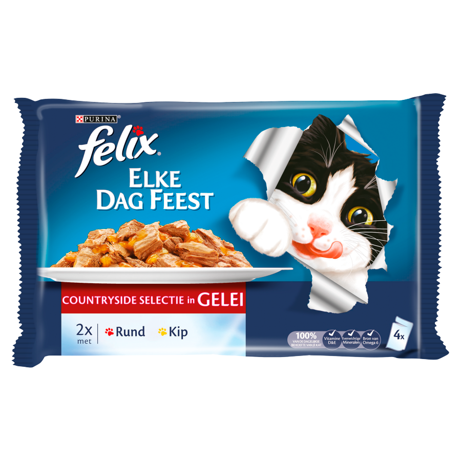 Felix Elke Dag Feest Countryside Selectie in Gelei 4 x 100 g