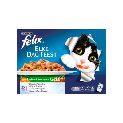 Felix Elke Dag Feest met Lekkere Groenten in Gelei