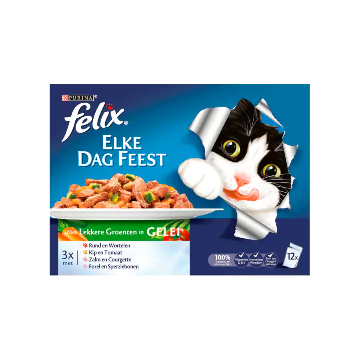 Felix Elke Dag Feest met Lekkere Groenten in Gelei
