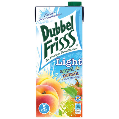 DubbelFrisss Appel & perzik light