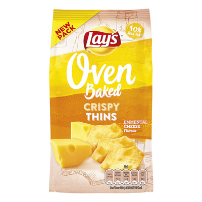 Lay's Oven crispy thins emmentaler kaas
