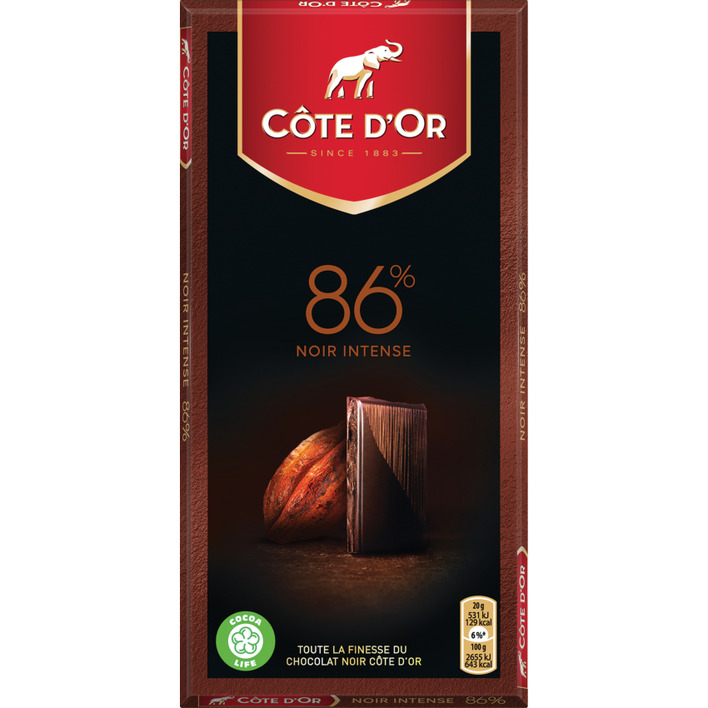 Côte d'Or Noir Brut 86% cacao