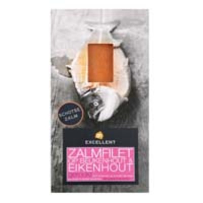 Huismerk Gerookte zalmfilet langgesneden