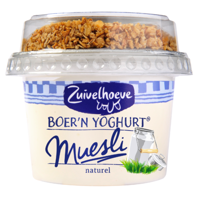 Zuivelhoeve Boer'n Yoghurt Naturel & Muesli 170 g