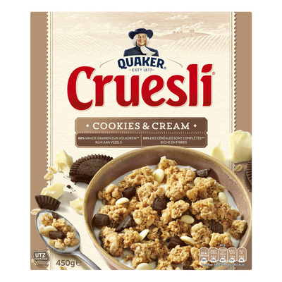 Quaker Cruesli cookies & cream
