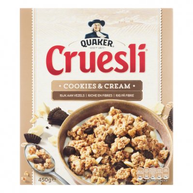 Quaker Cruesli cookies & cream