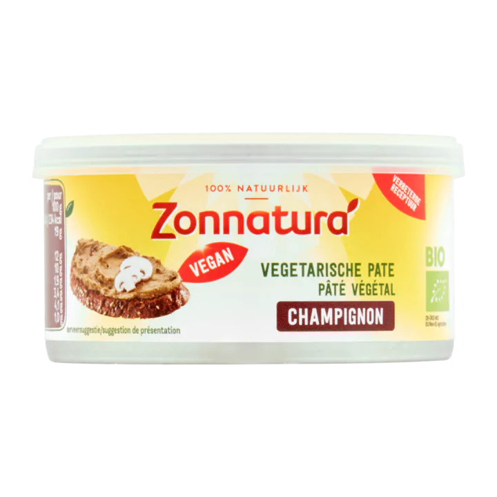 Zonnatura Bio Vegetarische Pate Champignon