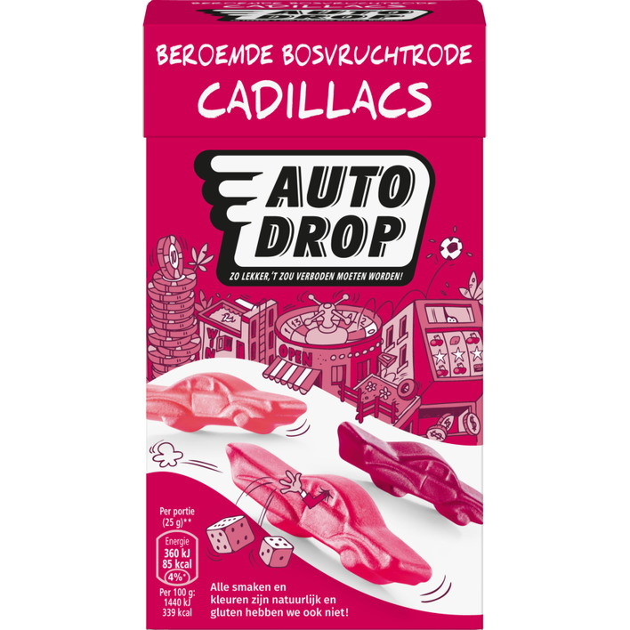 Autodrop Rode cadillacs