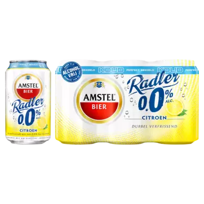 Amstel Radler 0.0 Bier Citroen Koud Blik