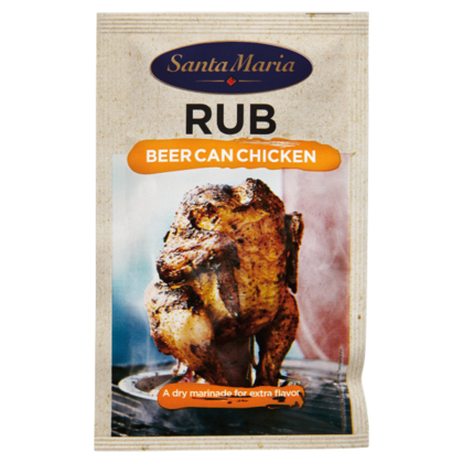 Santa maria BBQ rub beer can chicken