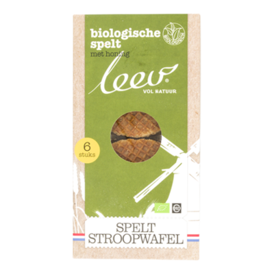 Leev Bio Spelt Stroopwafel (met honing)