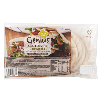 Genius Pitta breads glutenvrij