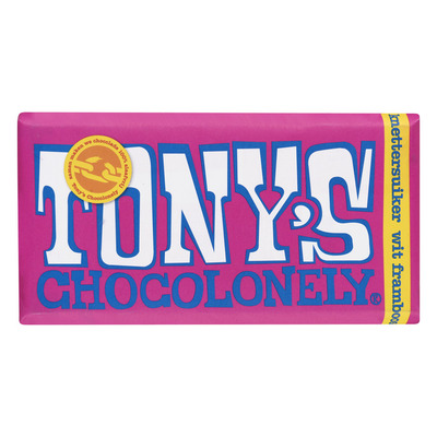 Tony's Chocolonely Wit framboos - knettersuiker