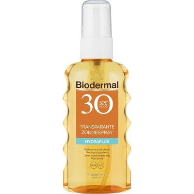 Biodermal Transparante zonnespray spf 30 175ml