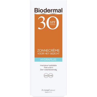 Biodermal Hydraplus zonnecreme gezicht spf 30