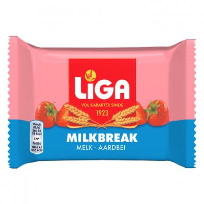 Liga Milkbreak biscuits melk-aardbei