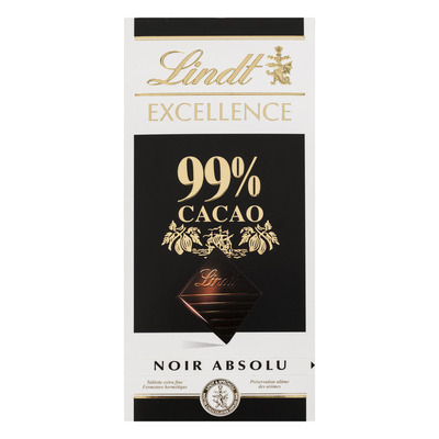 Lindt Excellence 99% cacao, dark noir