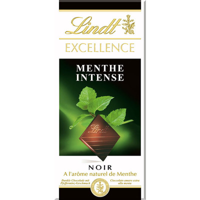 Lindt Excellence tablet mint intense
