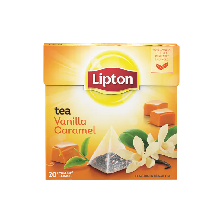 Lipton Zwarte Thee Vanille Caramel
