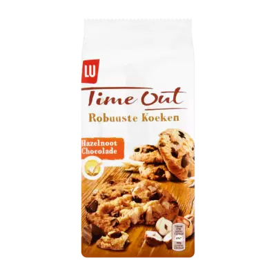 LU Time Out Robuuste Koeken Chocolade Hazelnoot 8 Biscuits