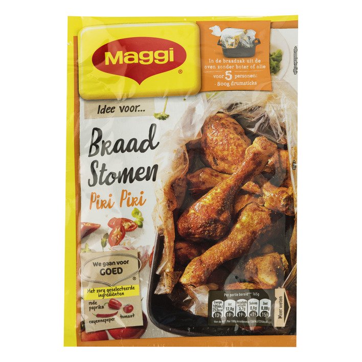 Maggi Braadstomen kip piri piri