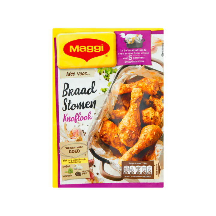 Maggi Braadstomen Knoflook Zakje