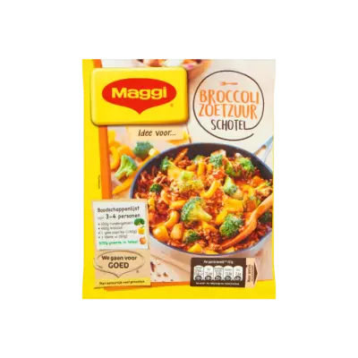 Maggi Dagschotel Broccoli-Zoetzuur met Paprika & Gehakt Zakje
