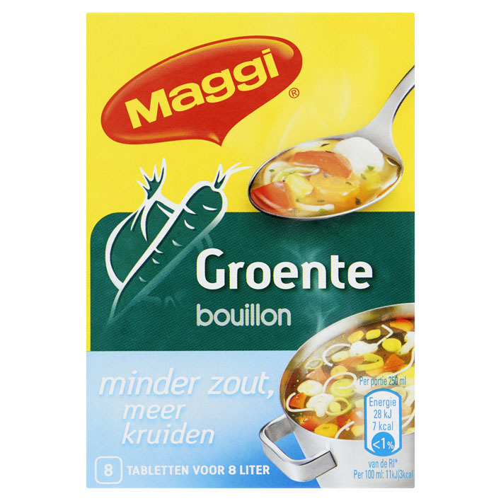 Maggi Groentebouillon minder zout