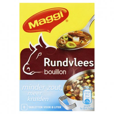 Maggi Rundvlees bouillon minder zout