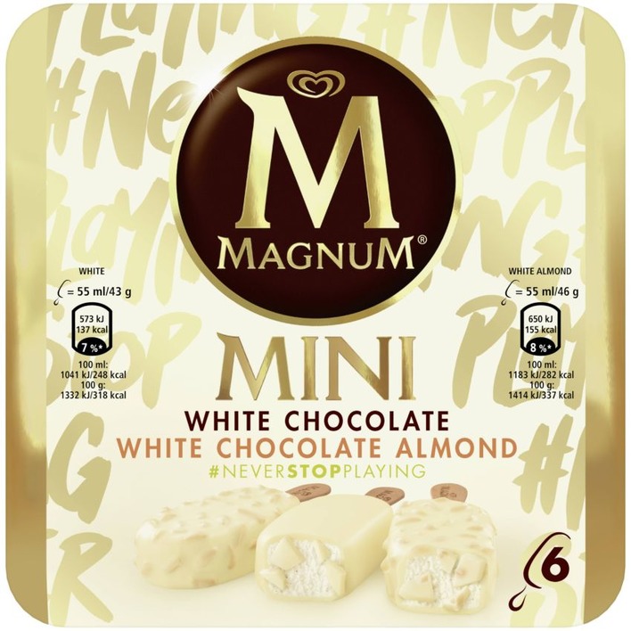 Magnum IJs mini white & white almond