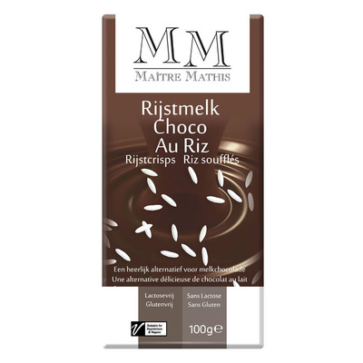 Maitre Mathis Rijstmelk choc. lactosevrij & rijstcr.