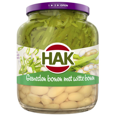 Hak Gesneden bonen met witte bonen
