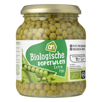 Huismerk Biologisch Doperwten extra fijn