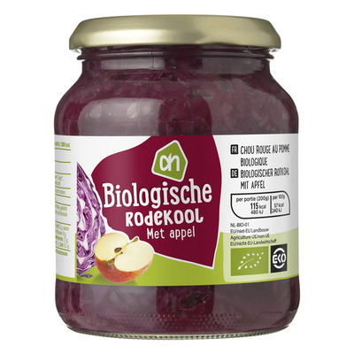 Huismerk Biologisch Rode kool met appel
