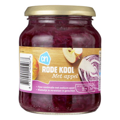 Huismerk Rode kool met appel