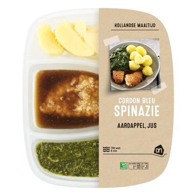 Huismerk Cordon bleu met spinazie