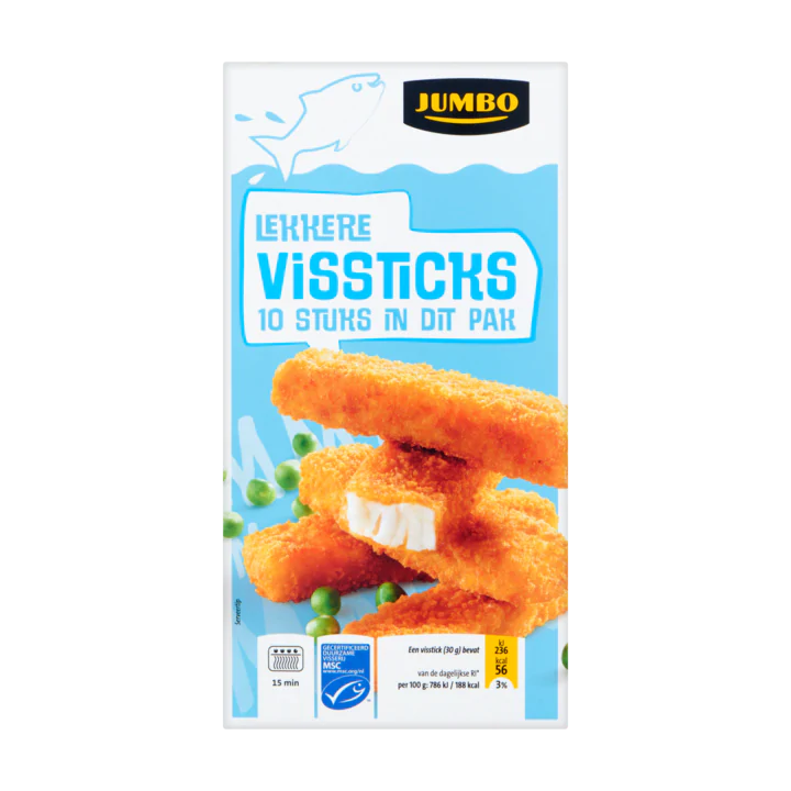 Huismerk Lekkere Vissticks 10 Stuks