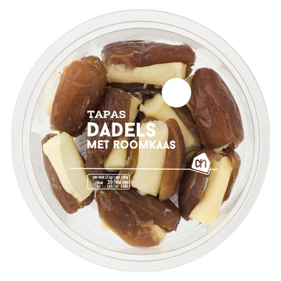 Huismerk Dadels met roomkaas