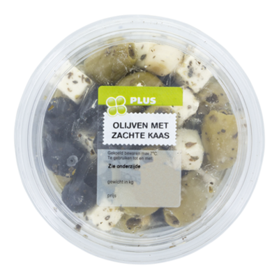 Huismerk Olijven met zachte kaas
