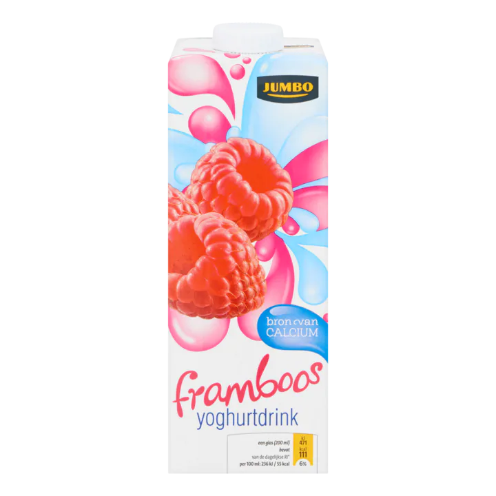 Huismerk Framboos Yoghurtdrink