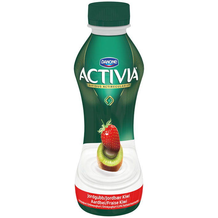 Danone Activia start drinkyoghurt aardbei-kiwi