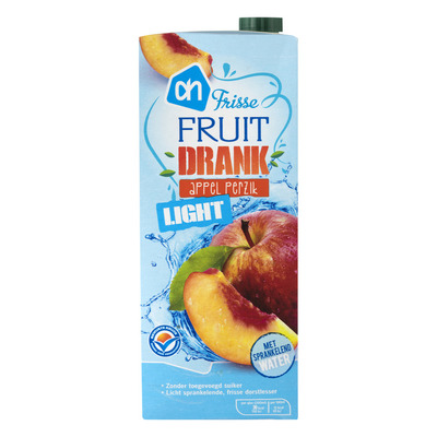 Huismerk Frisse fruitdrank appel-perzik light