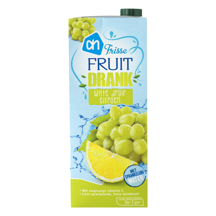 Huismerk Frisse fruitdrank witte druif-citroen