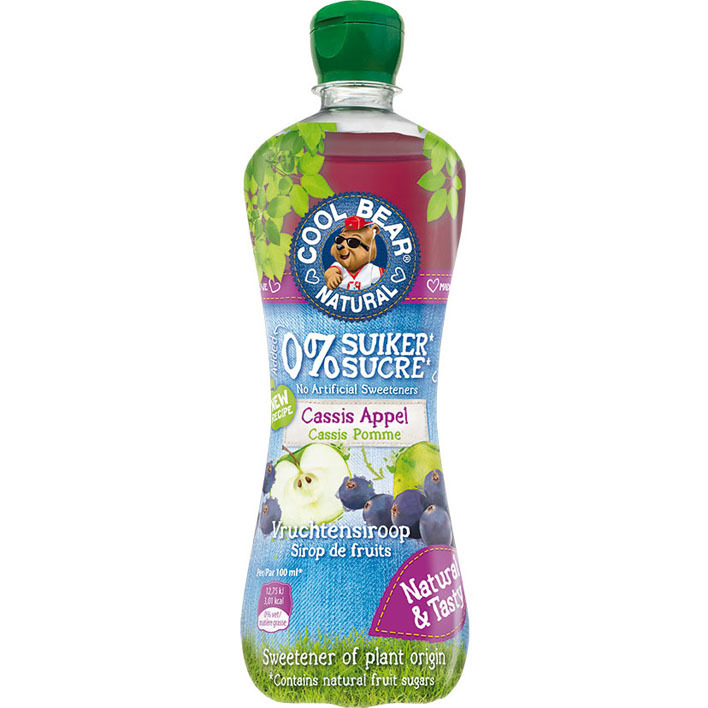 Cool Bear Siroop cassis-appel suikervrij