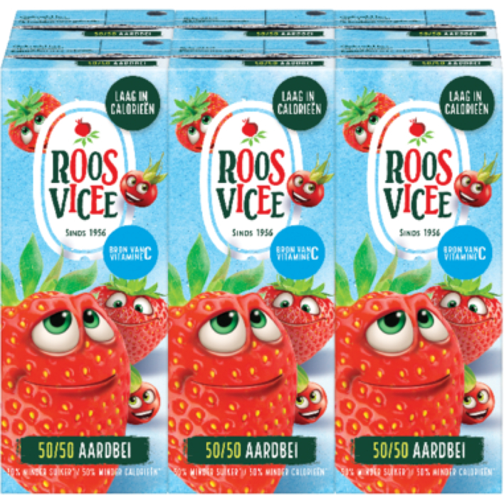 Roosvicee 50/50 kids aardbei