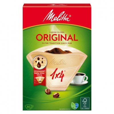 Melitta Natuur filterzakjes nr. 1x4