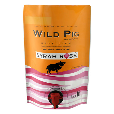 Wild Pig Syrah rosé pouch