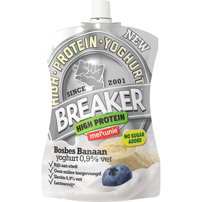 Melkunie Breaker high protein bosbes banaan
