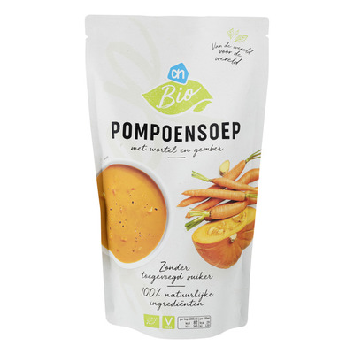 Huismerk Biologisch Pompoensoep in zak