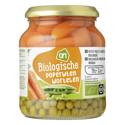 Huismerk Biologisch Doperwten-wortelen